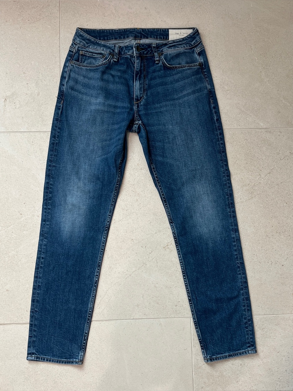 Rag & Bone Fit 3 Athletic Jeans Blue Medium Wash Men 32x30